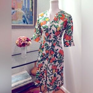 PRICE DROP! Gorgeous Citrus Print Dress w pockets
